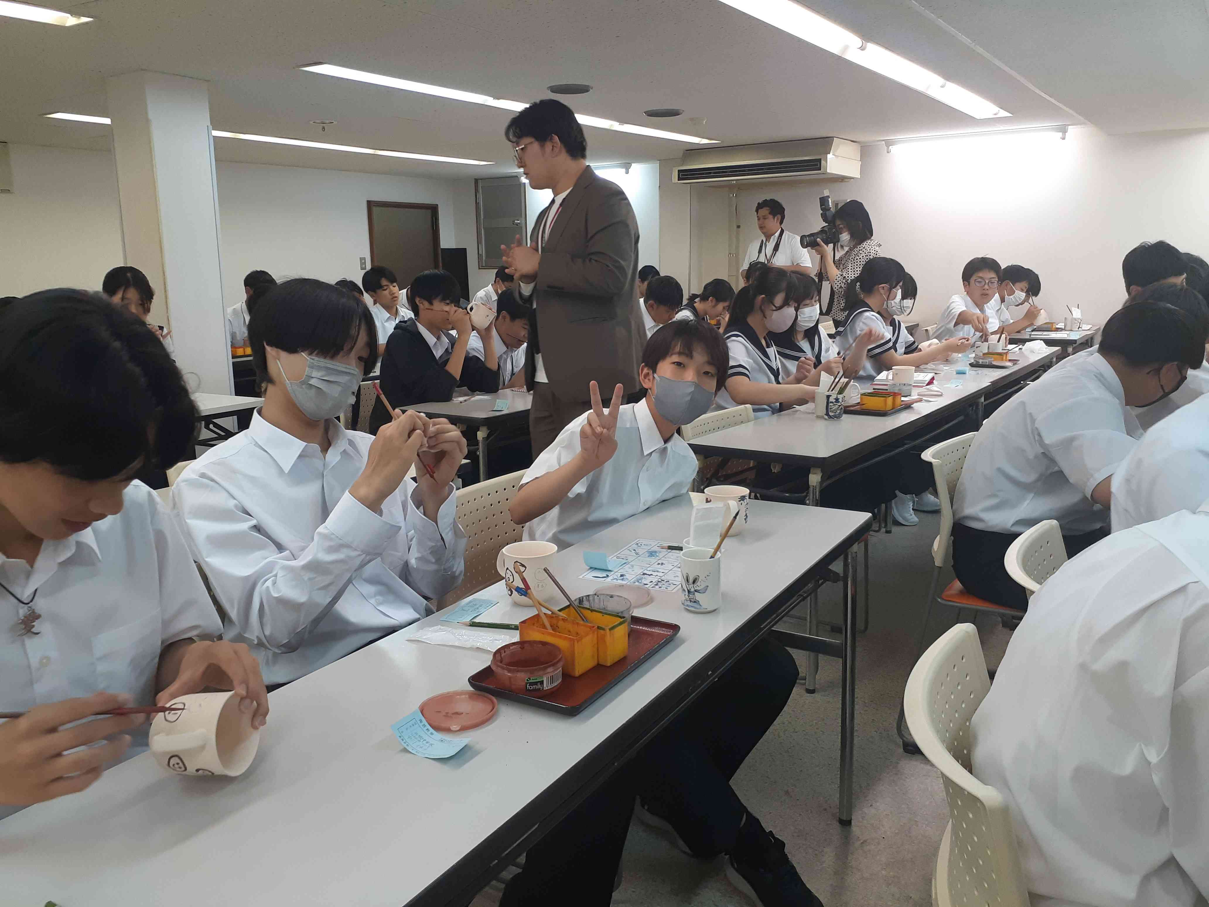 修学旅行清水絵付け２